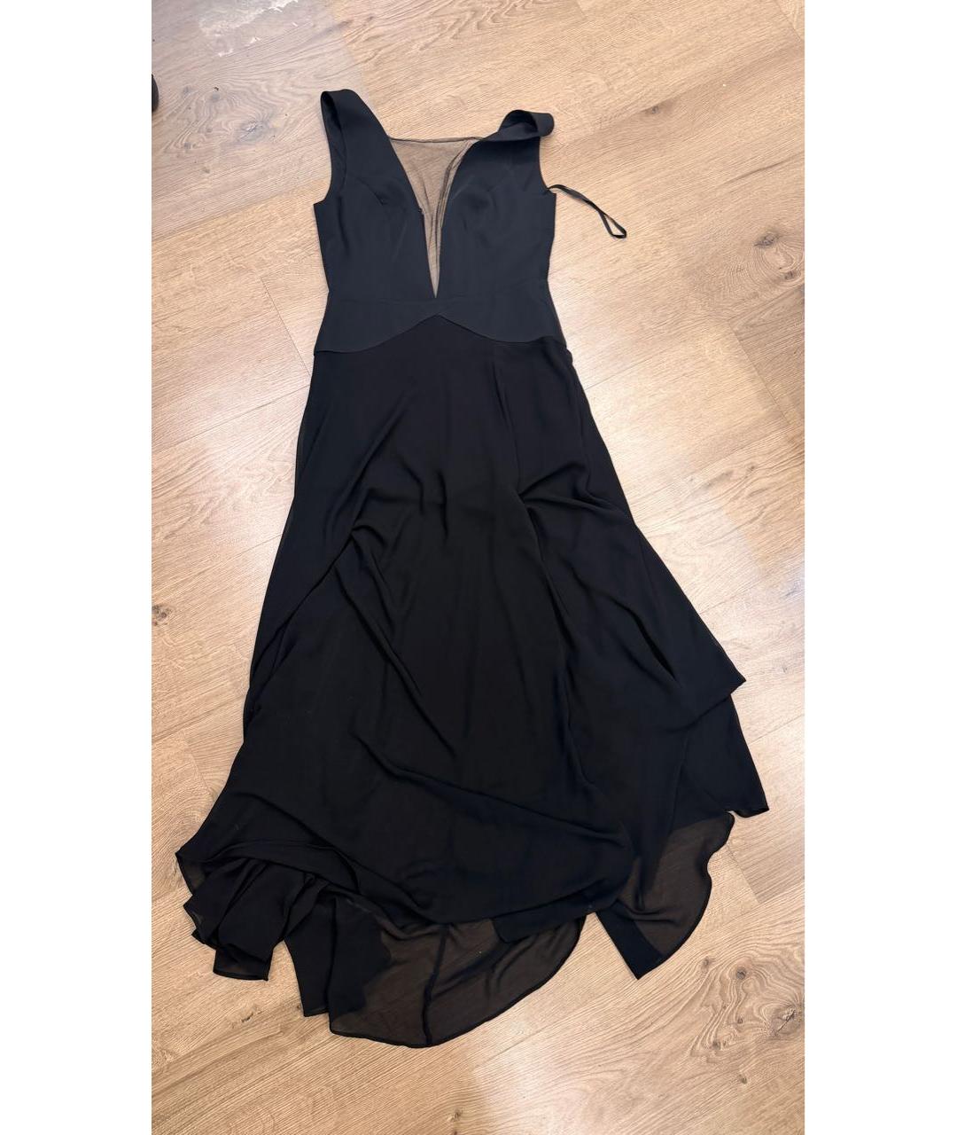 BCBG MAXAZRIA Черное вискозное вечернее платье, фото 4