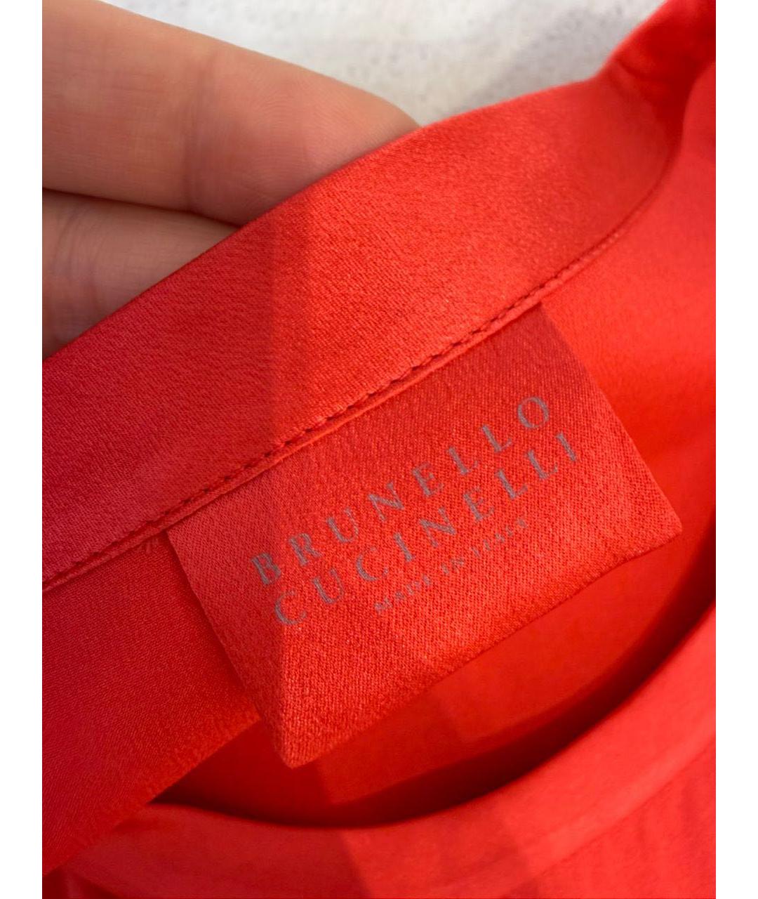 BRUNELLO CUCINELLI Красная майка, фото 4