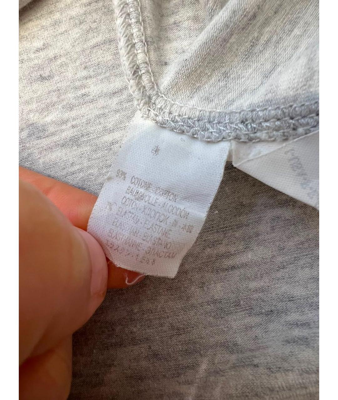 BRUNELLO CUCINELLI Серая футболка, фото 6