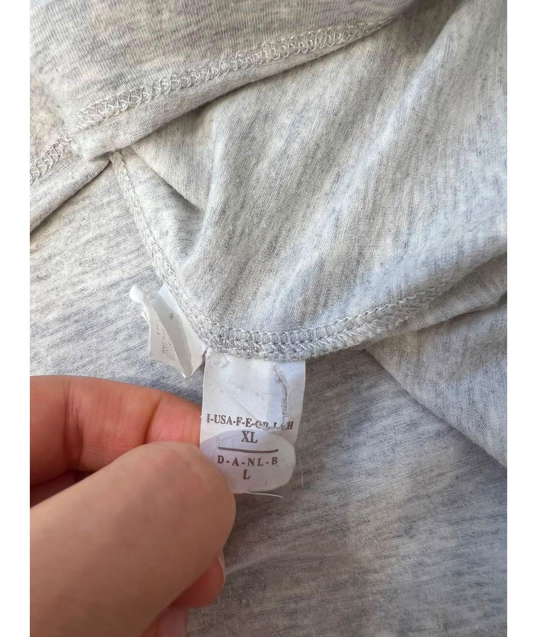 BRUNELLO CUCINELLI Серая футболка, фото 8