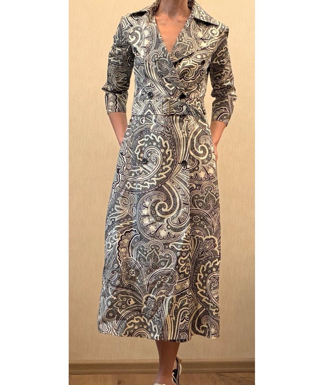 MAX MARA Мульти хлопковое повседневное платье, фото 3