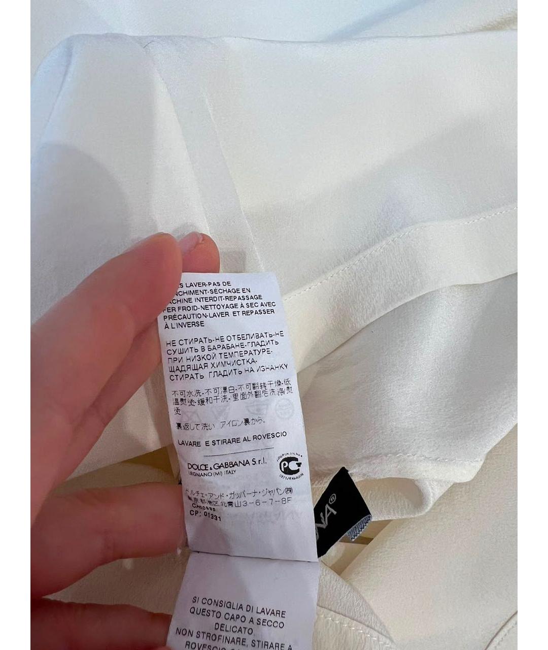 DOLCE&GABBANA Белая майка, фото 8