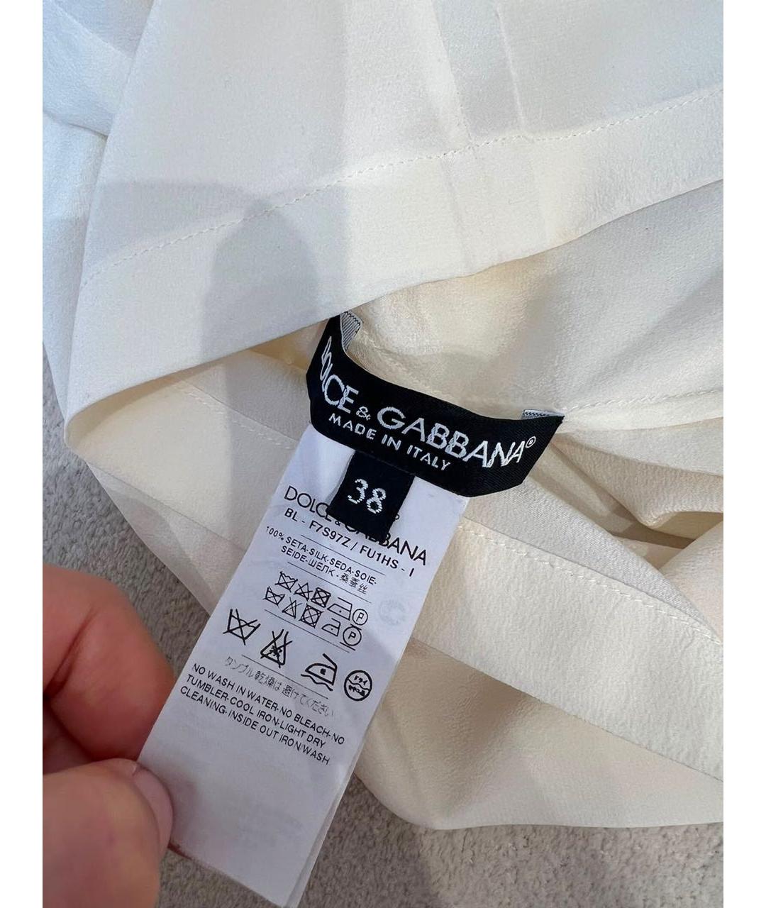 DOLCE&GABBANA Белая майка, фото 4