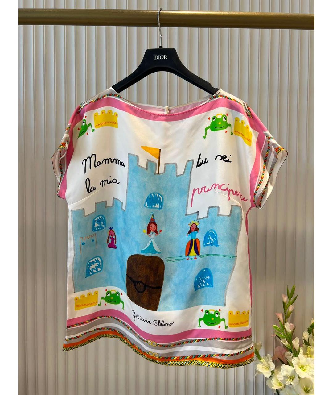 DOLCE&GABBANA Мульти футболка, фото 9