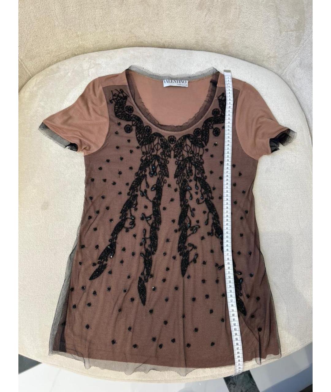 VALENTINO Бежевая футболка, фото 2