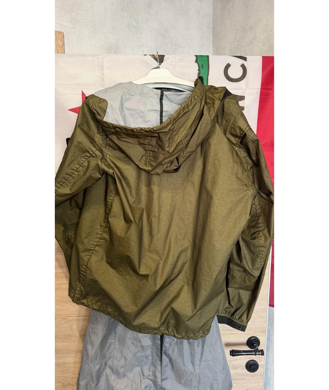 STONE ISLAND Зеленая полиамидовая куртка, фото 6