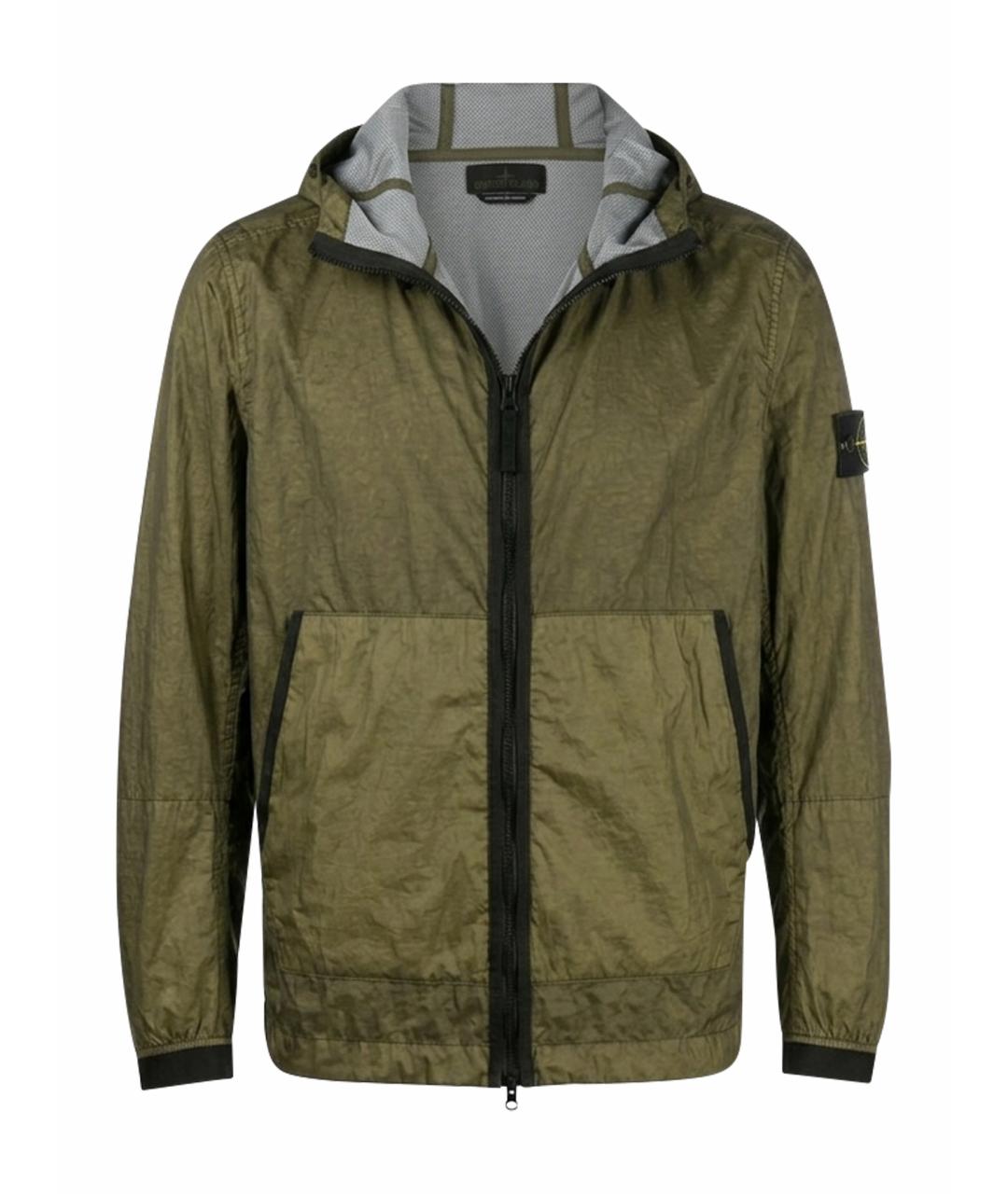 STONE ISLAND Зеленая полиамидовая куртка, фото 1
