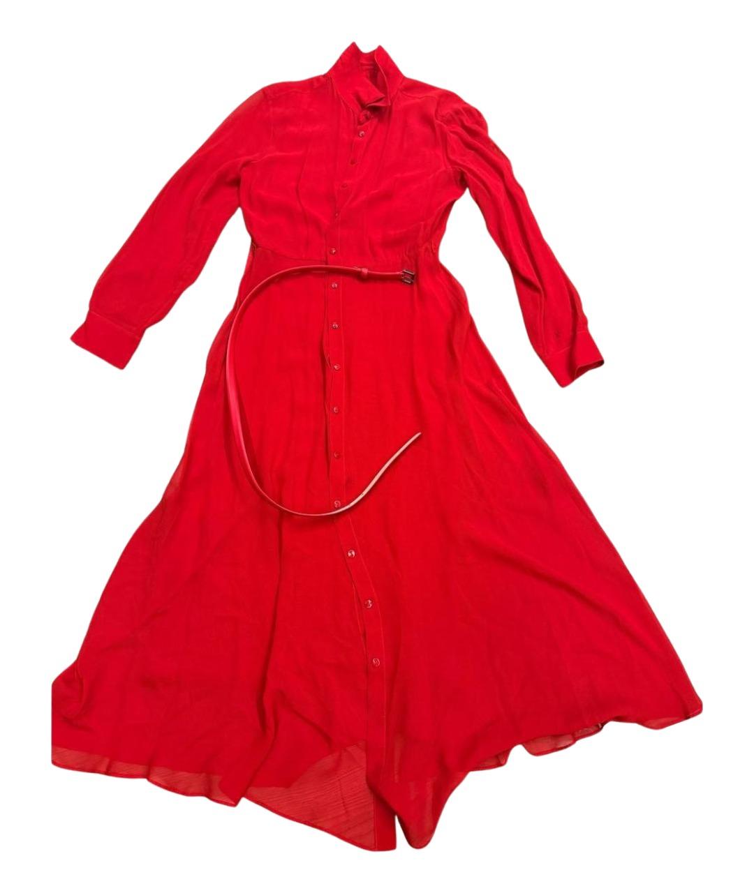 MAX MARA Красное коктейльное платье, фото 1