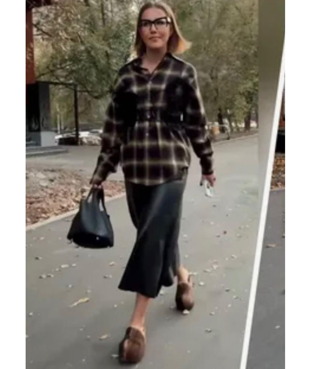 ACNE STUDIOS Коричневые кожаные сабо, фото 6