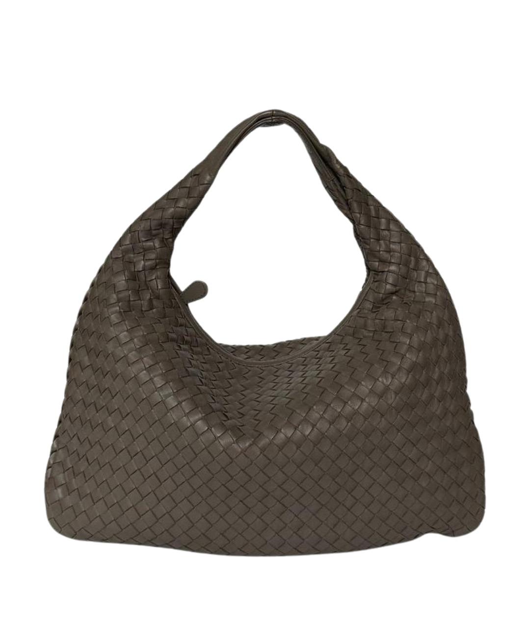 BOTTEGA VENETA Коричневая кожаная сумка через плечо, фото 1