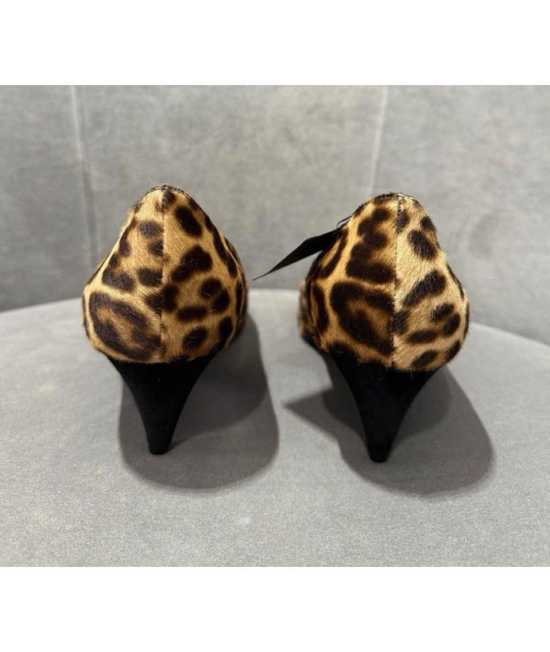 SAINT LAURENT Коричневые туфли, фото 3