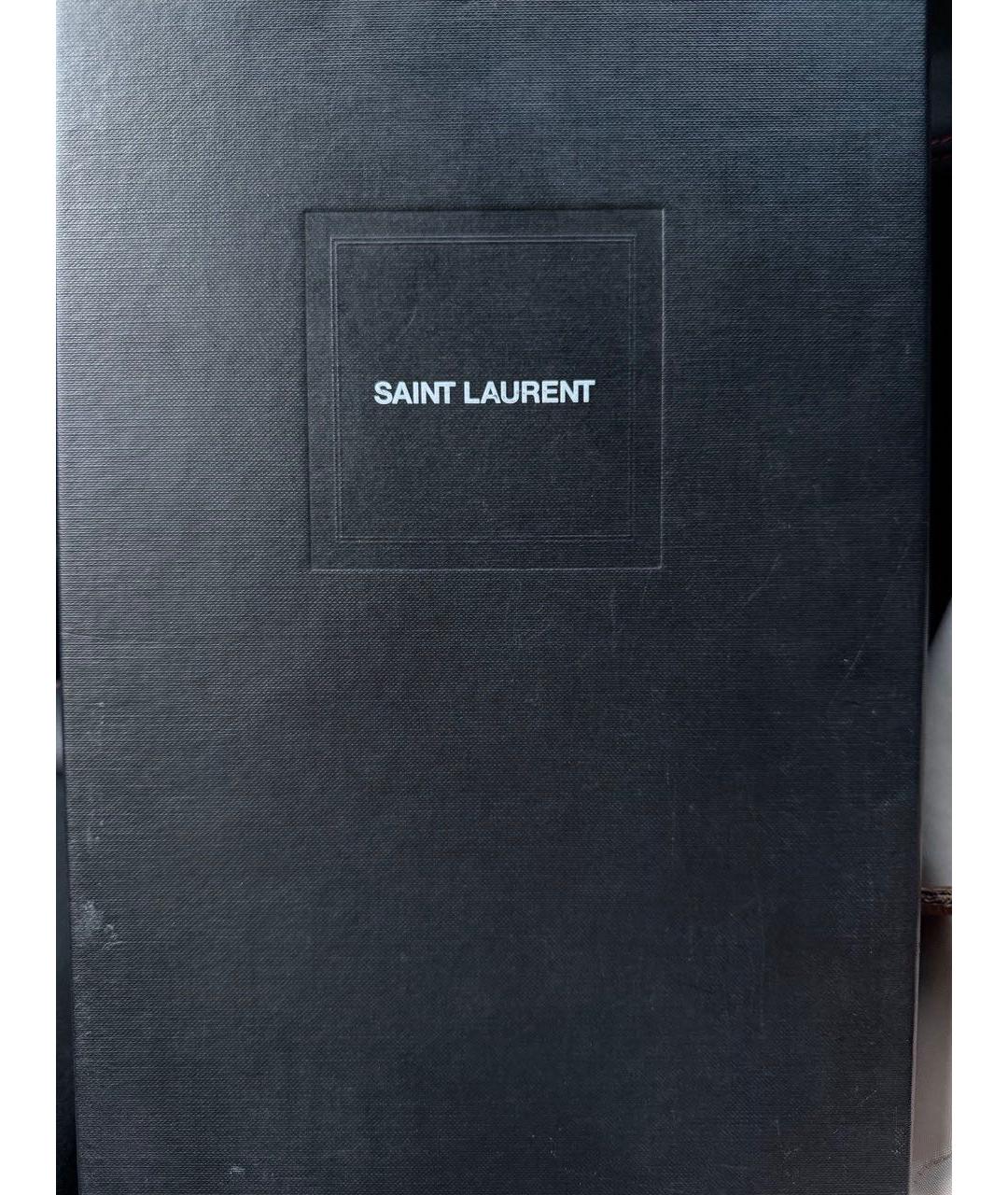 SAINT LAURENT Коричневые туфли, фото 5