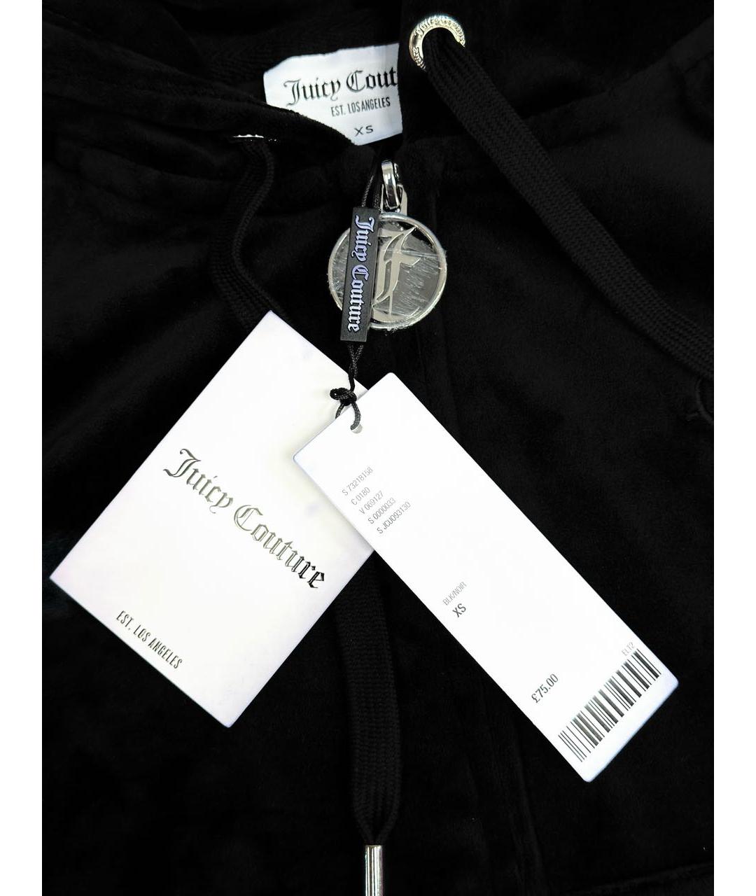 JUICY COUTURE Черный велюровый костюм с брюками, фото 5