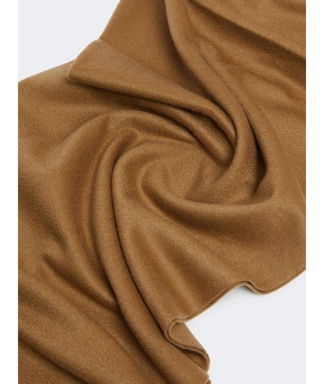 MAX MARA Бежевый кашемировый шарф, фото 4