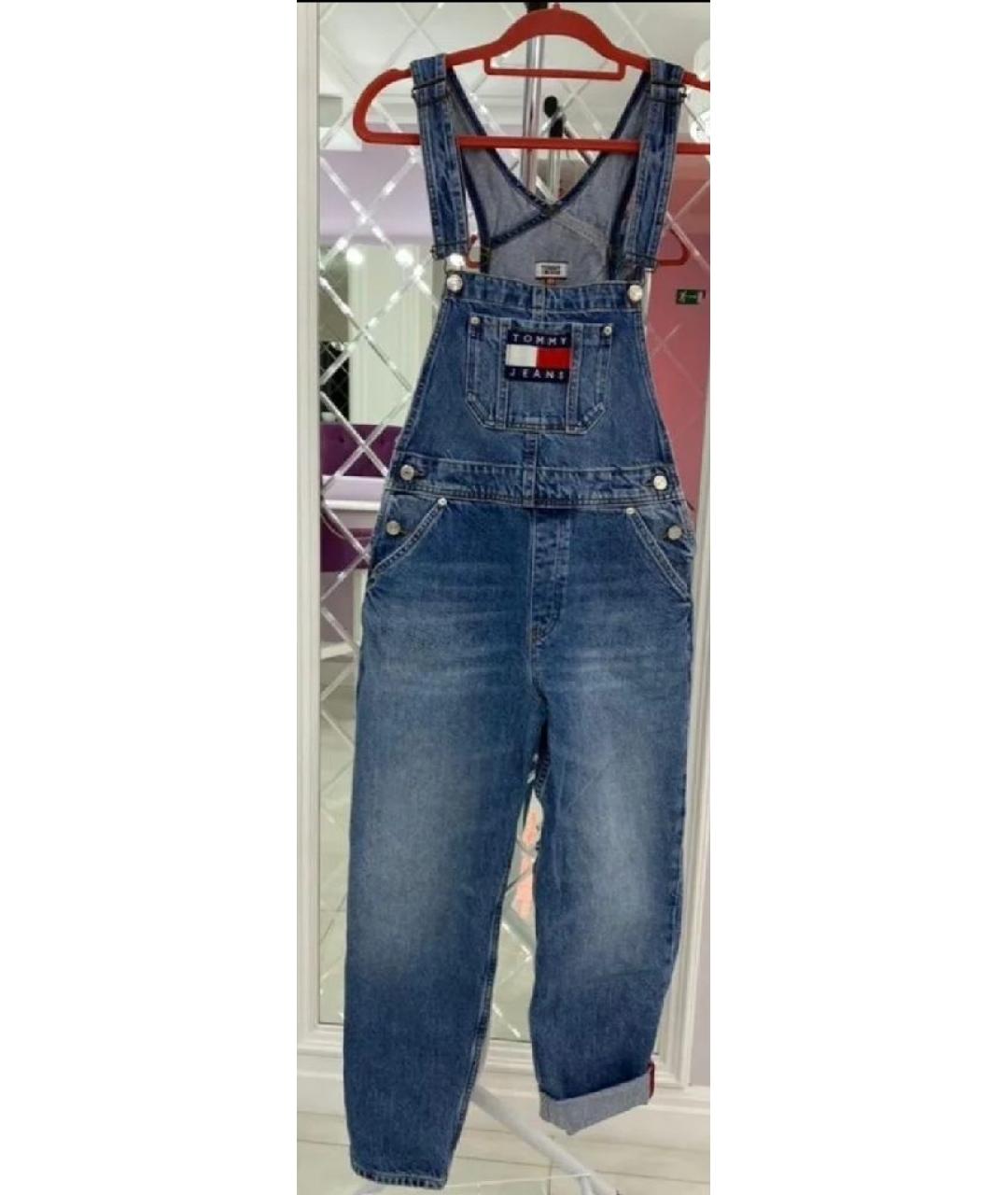 TOMMY HILFIGER Синий хлопковый комбинезон, фото 2