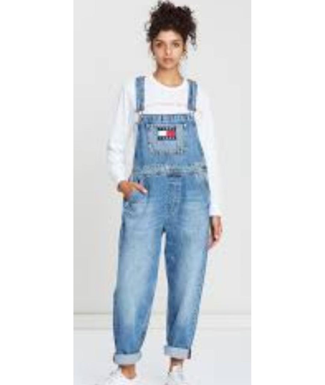 TOMMY HILFIGER Синий хлопковый комбинезон, фото 6