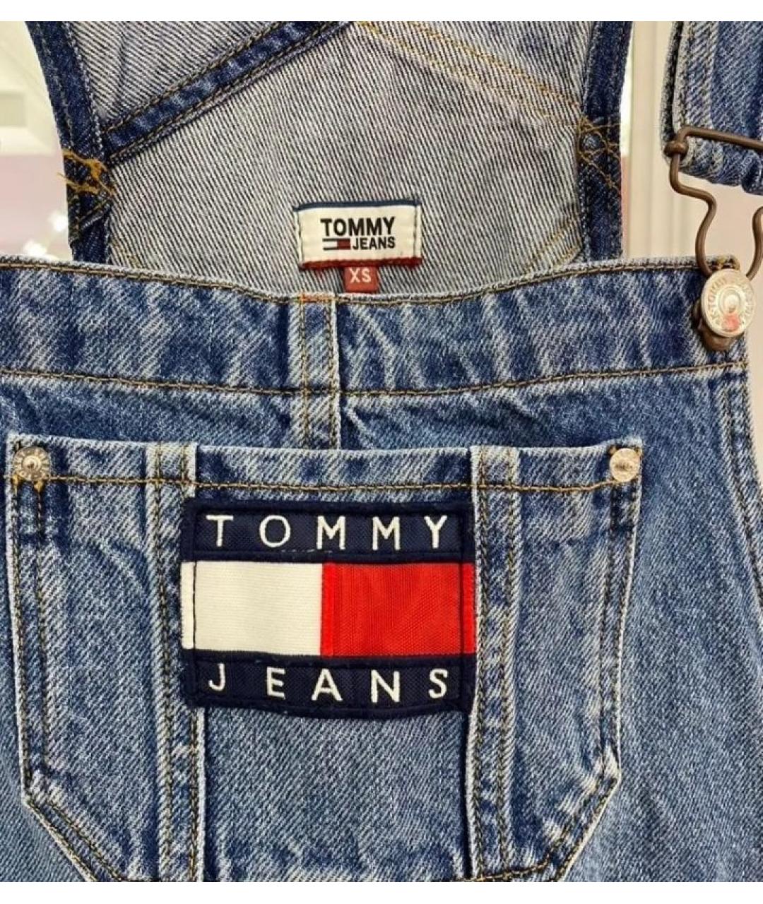 TOMMY HILFIGER Синий хлопковый комбинезон, фото 4