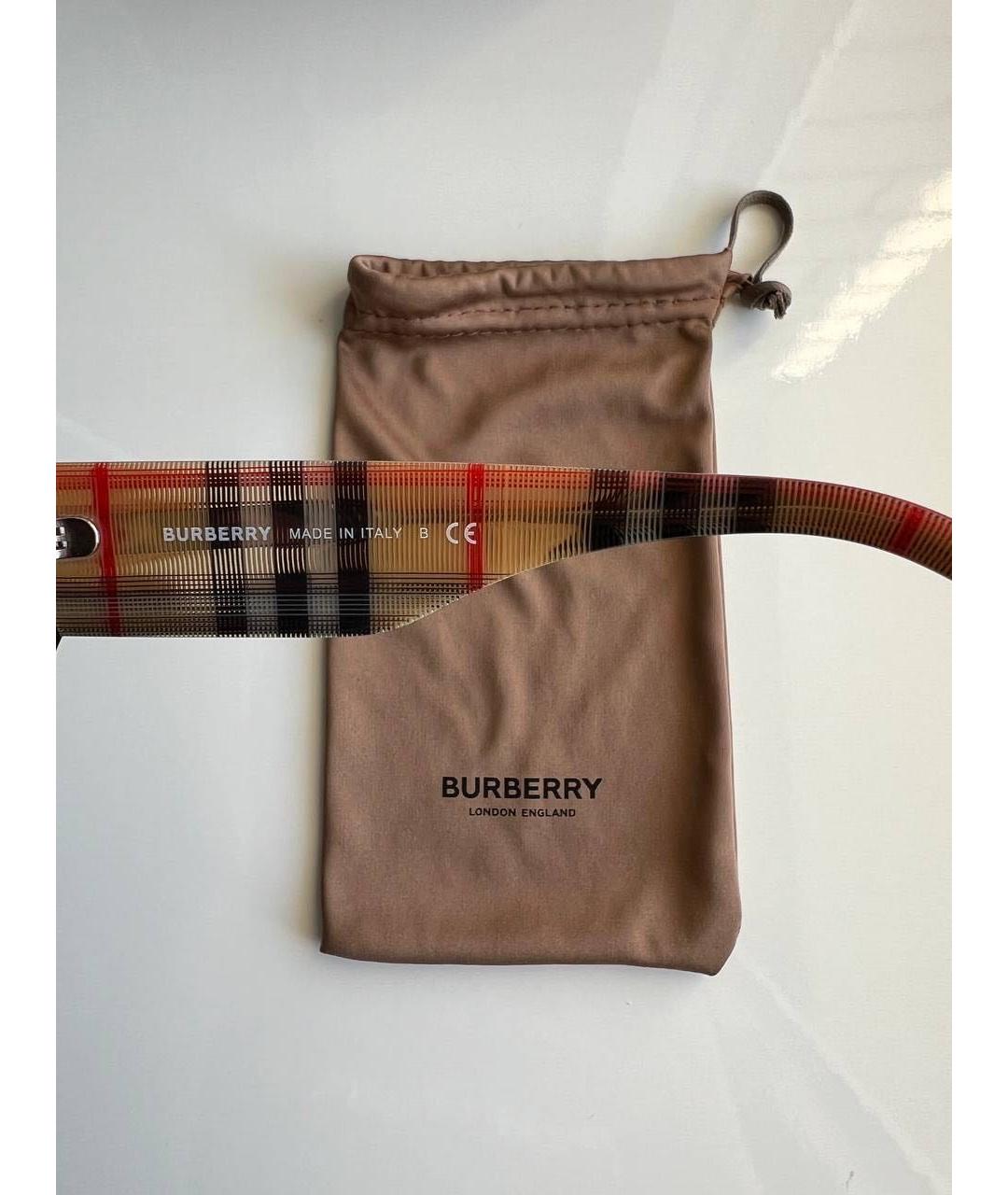 BURBERRY Мульти пластиковые солнцезащитные очки, фото 4