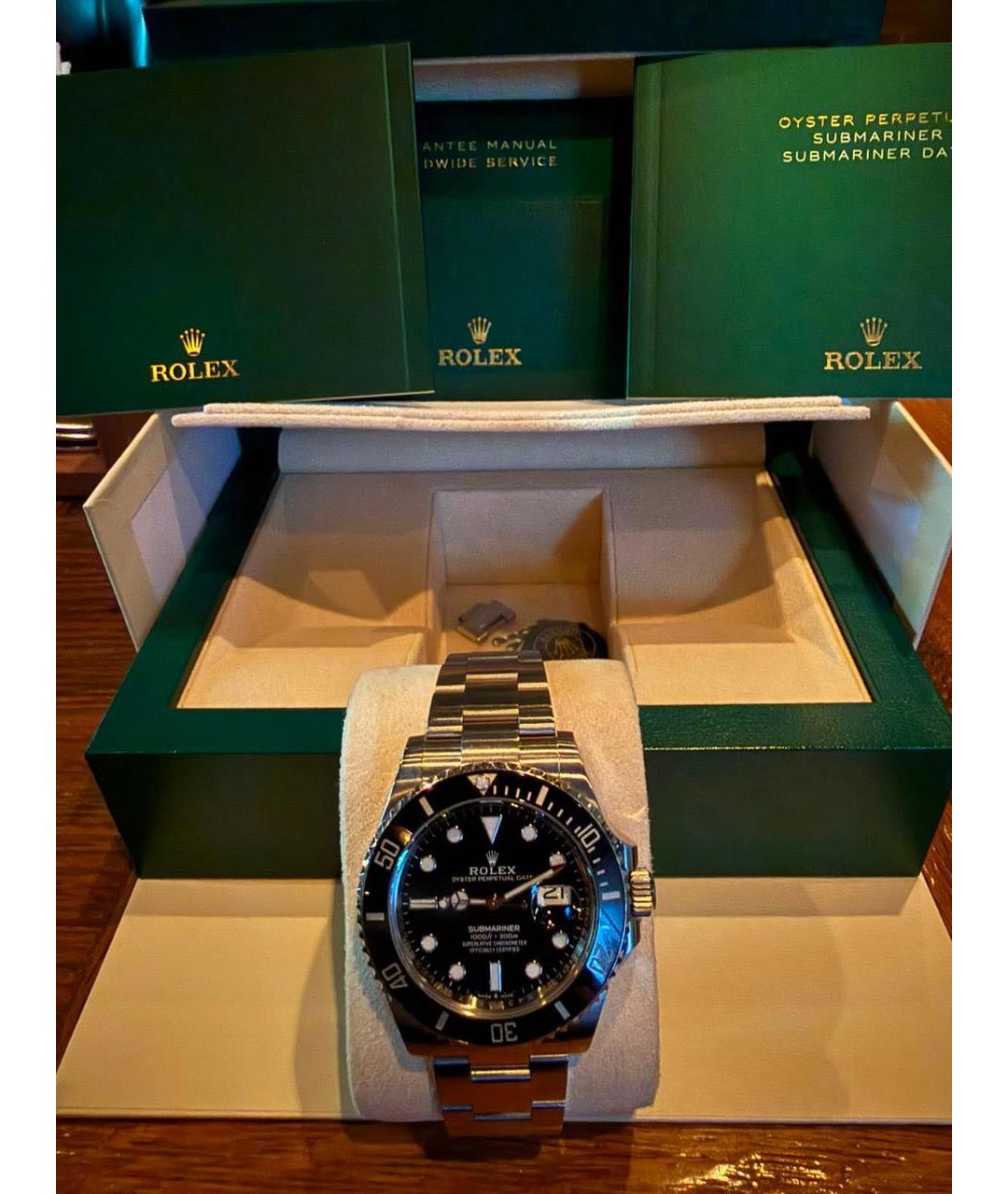 ROLEX Черные часы, фото 7