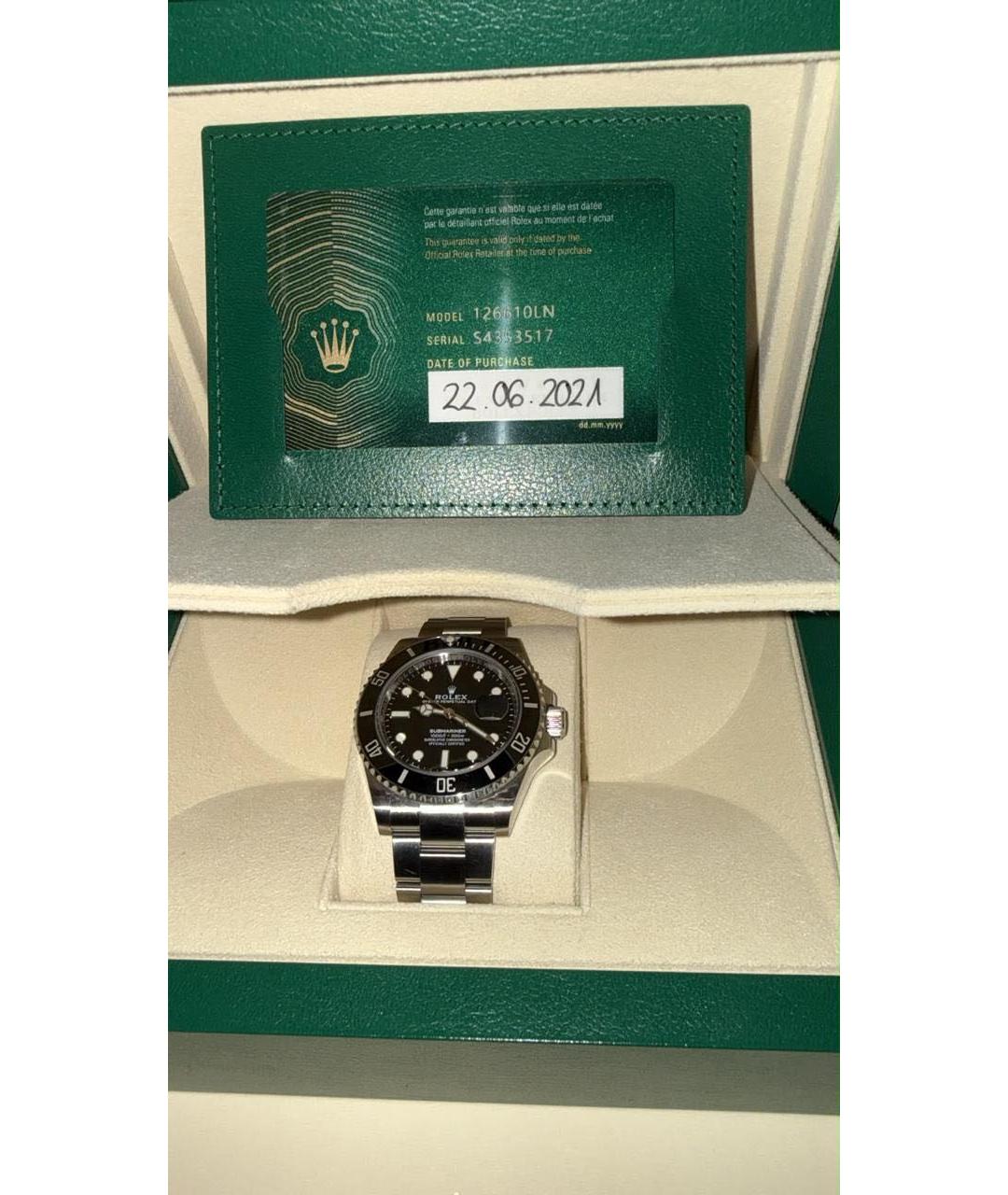 ROLEX Черные часы, фото 2