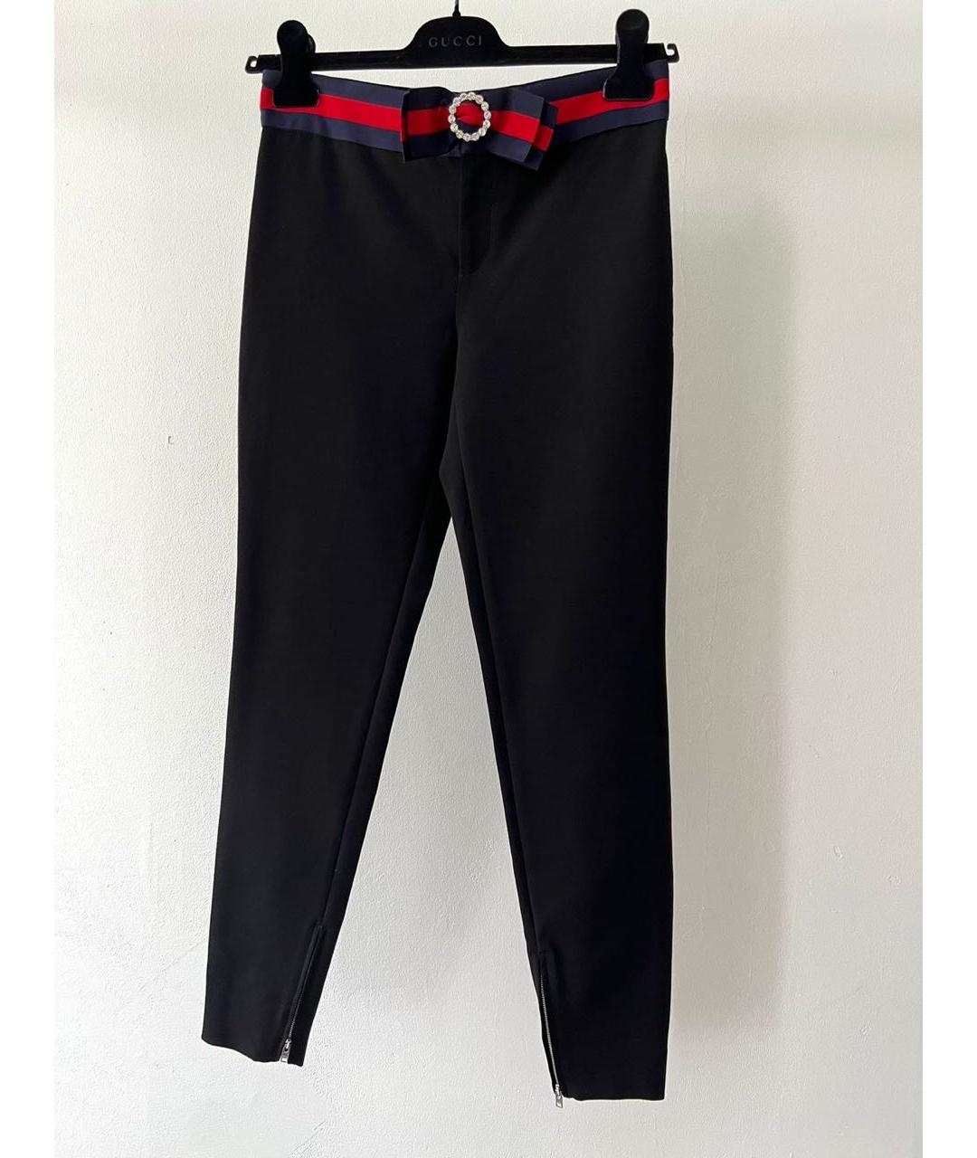 GUCCI Черные прямые брюки, фото 9