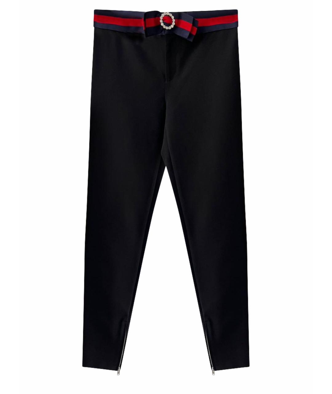 GUCCI Черные прямые брюки, фото 1