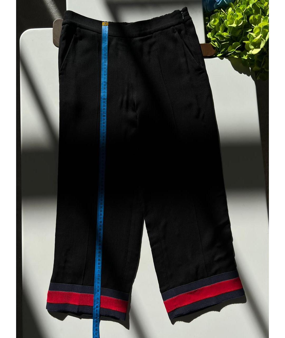 GUCCI Черные прямые брюки, фото 8