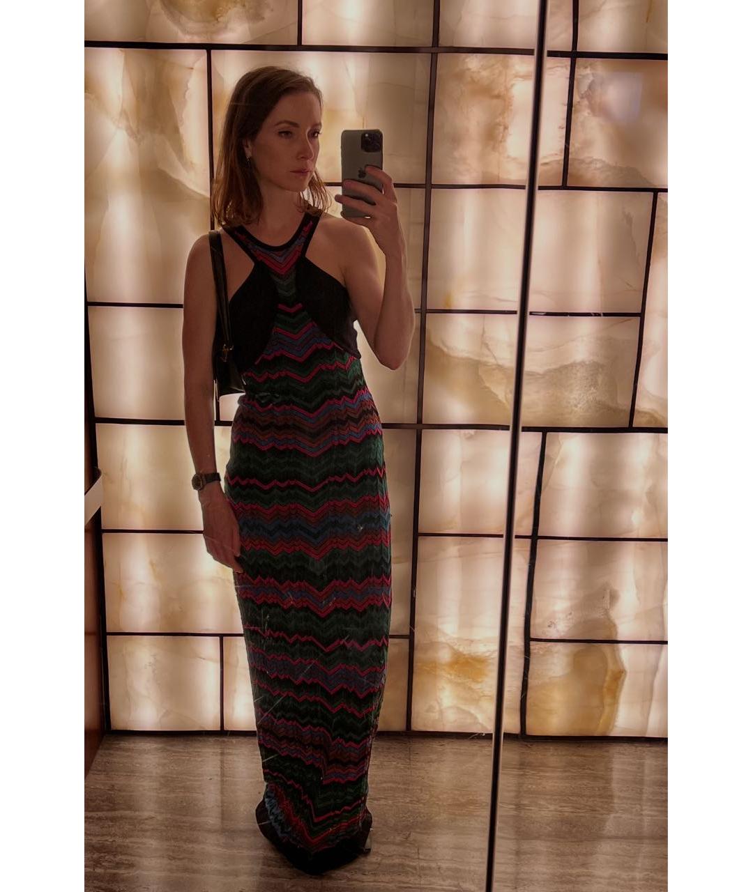 M MISSONI Фиолетовый шерстяной сарафан, фото 5