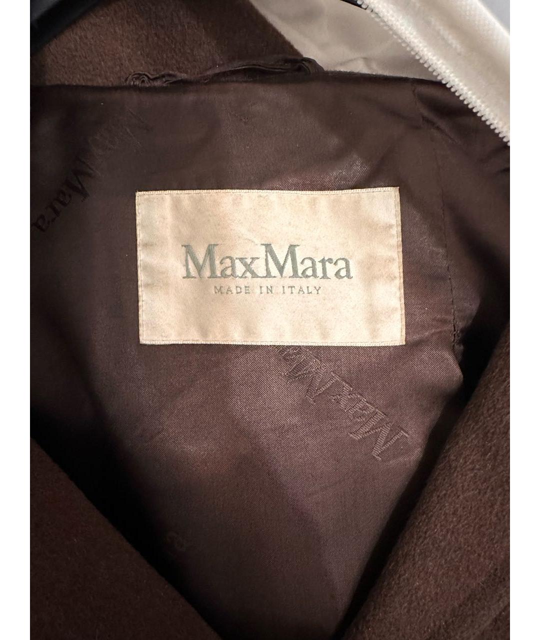 MAX MARA Коричневое кашемировое пальто, фото 3