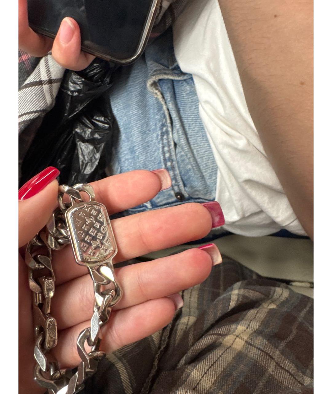LOUIS VUITTON Серебряный браслет, фото 2