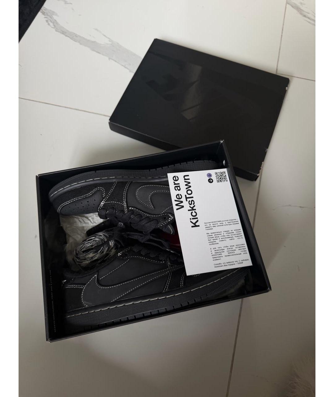 NIKE Черные замшевые кеды, фото 4