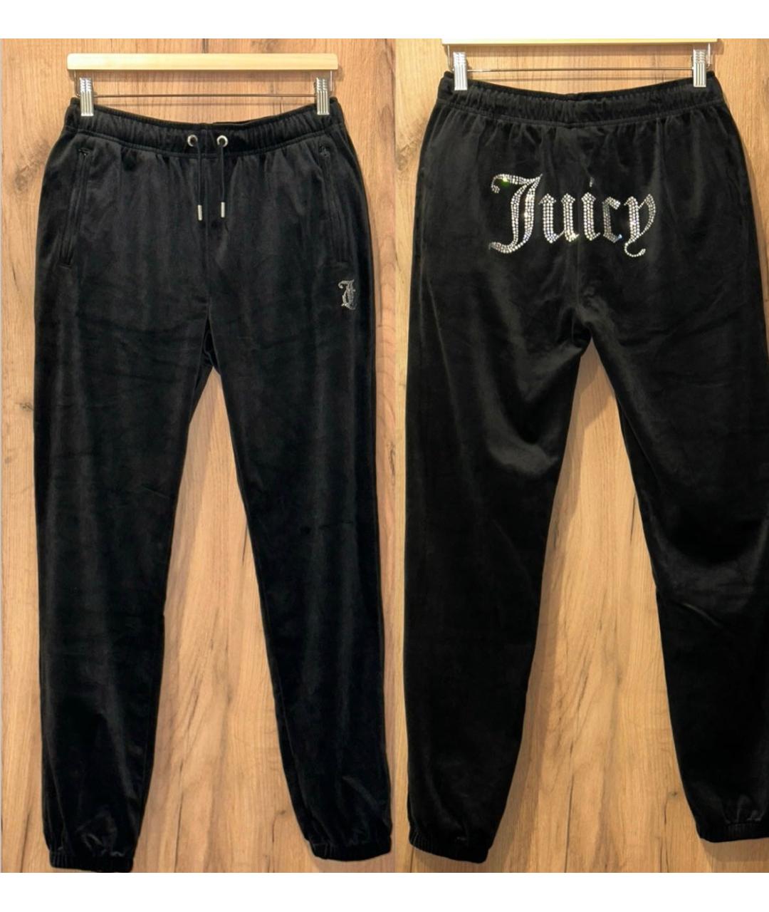 JUICY COUTURE Черный велюровый костюм с брюками, фото 4