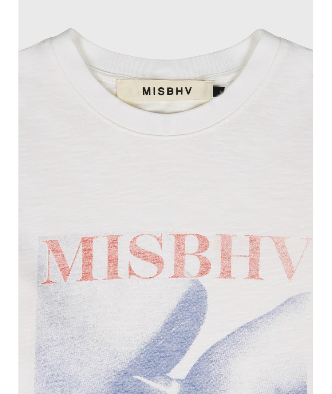 MISBHV Белая хлопковая футболка, фото 3