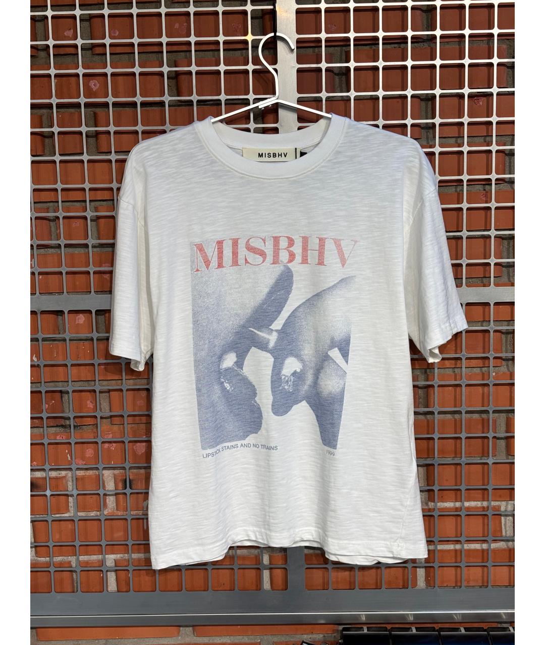MISBHV Белая хлопковая футболка, фото 4