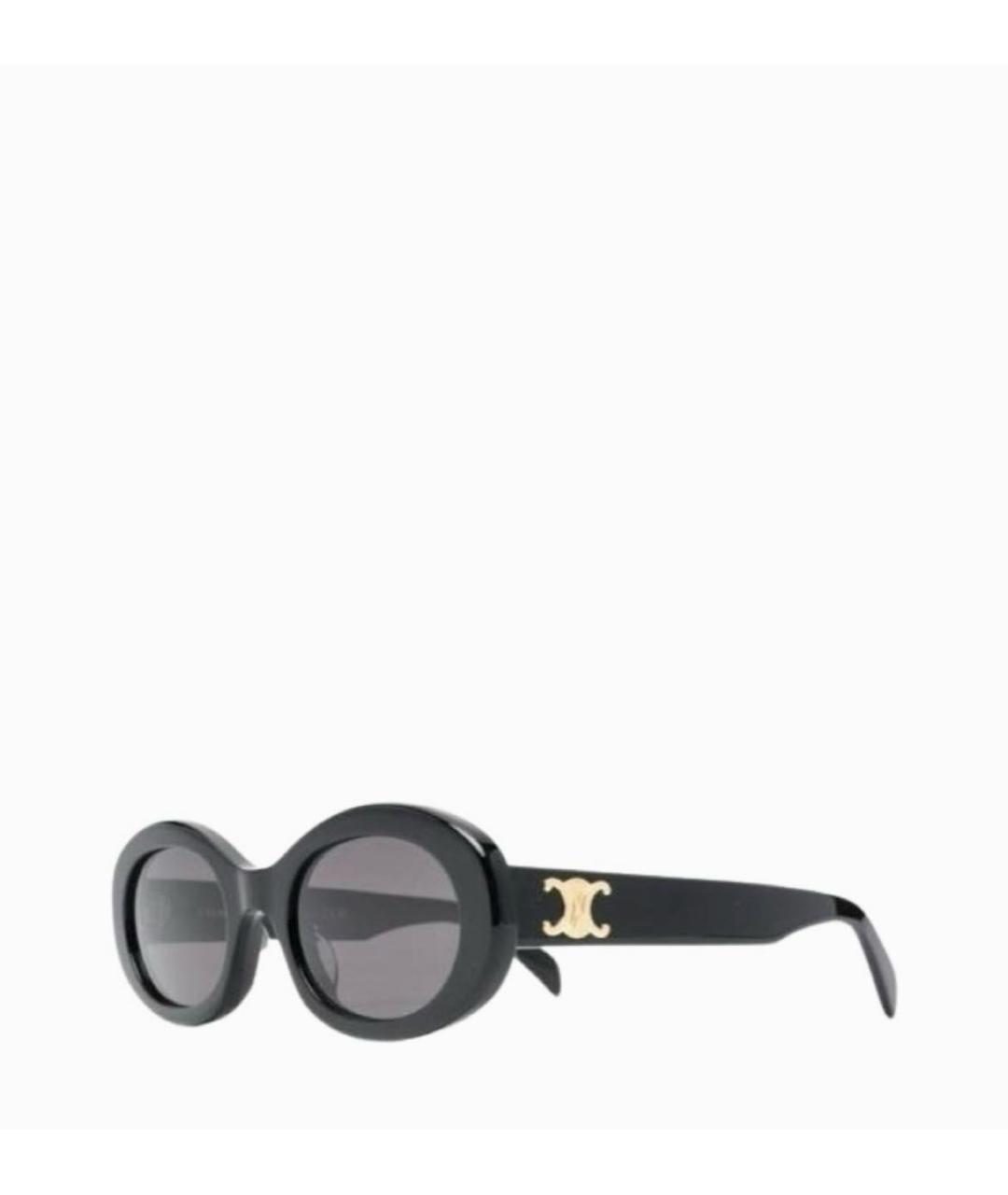 CELINE Черные пластиковые солнцезащитные очки, фото 9