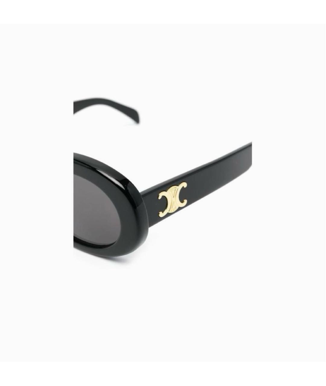 CELINE Черные пластиковые солнцезащитные очки, фото 3