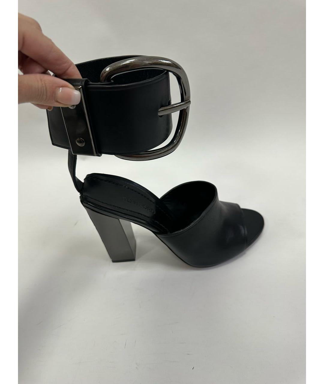 TOM FORD Черные кожаные туфли, фото 7