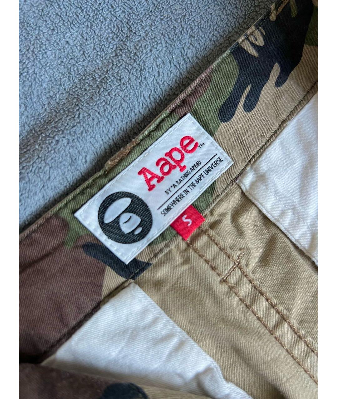 BAPE Бежевые хлопковые шорты, фото 3