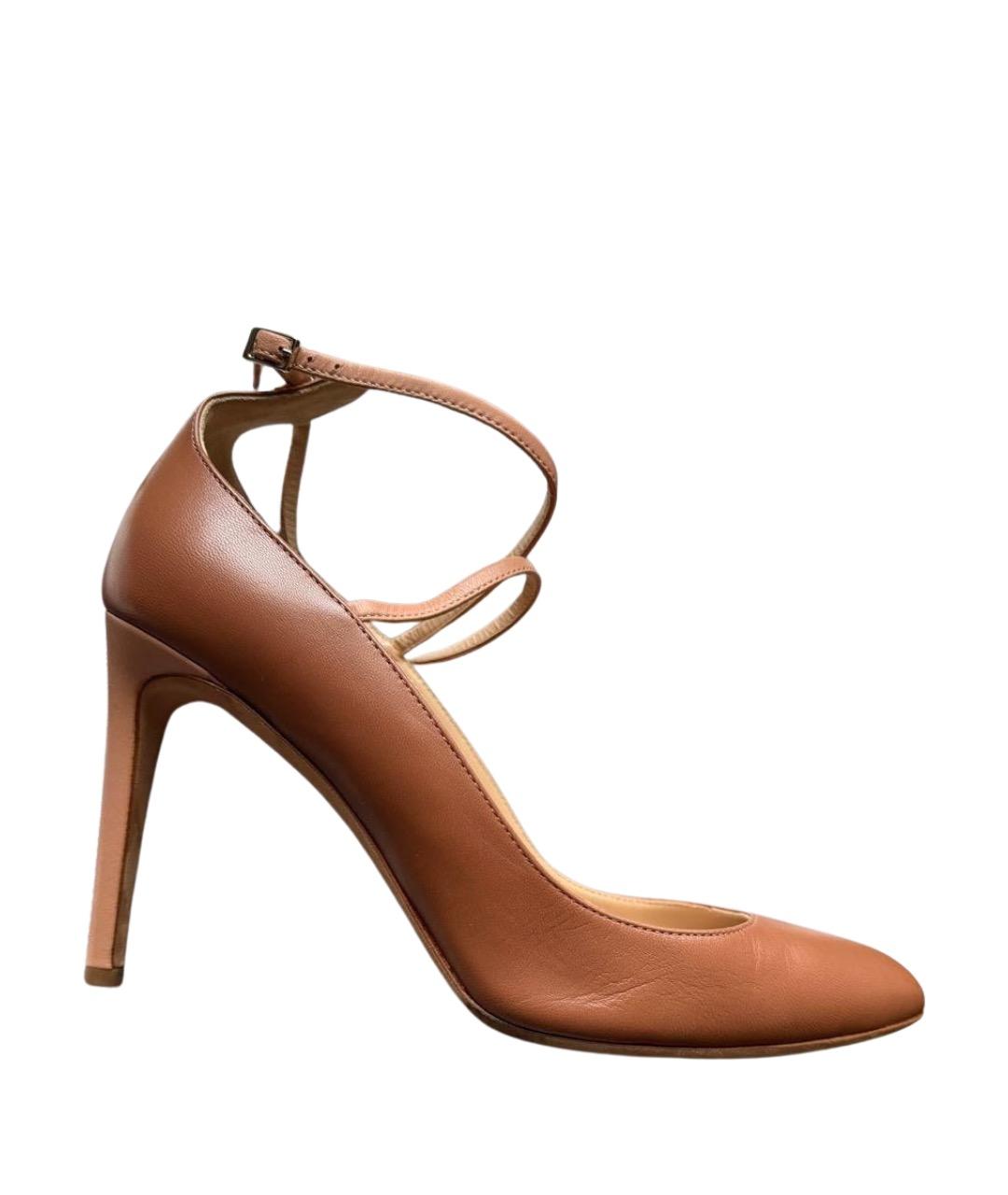 GIUSEPPE ZANOTTI DESIGN Бежевые кожаные туфли, фото 1