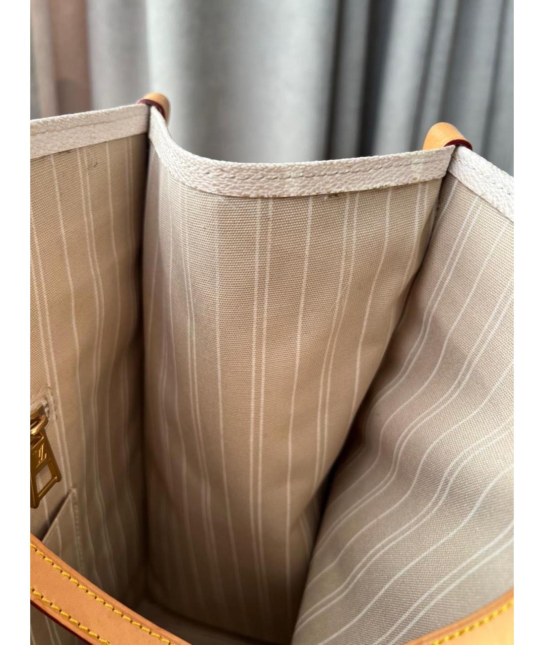LOUIS VUITTON Розовая кожаная сумка тоут, фото 7
