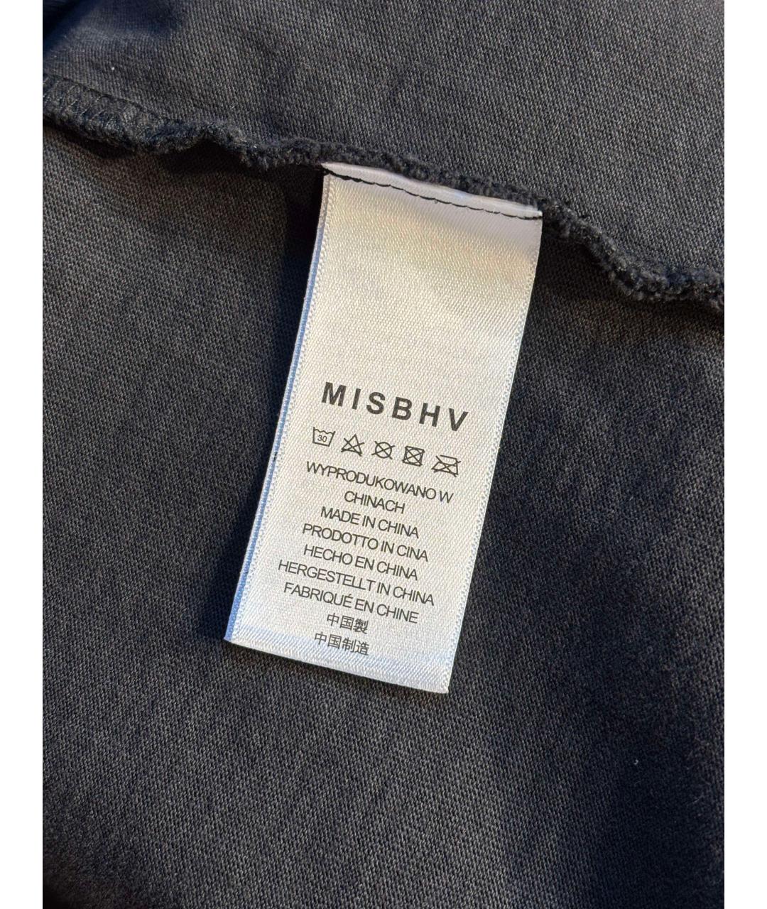 MISBHV Черная хлопковая футболка, фото 7