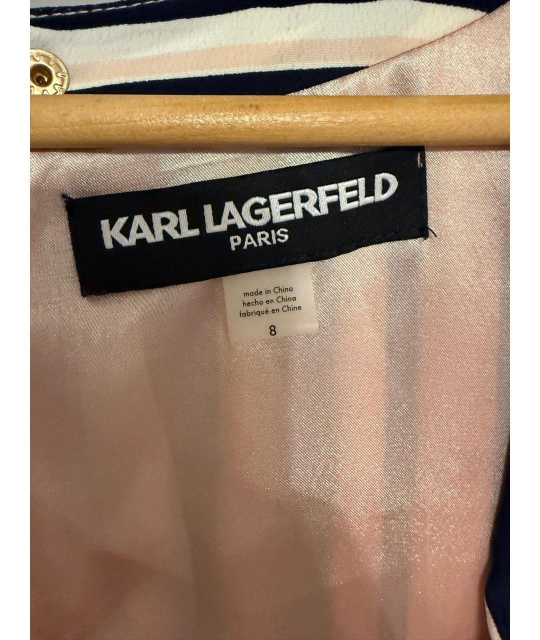 KARL LAGERFELD Мульти полиэстеровое повседневное платье, фото 4