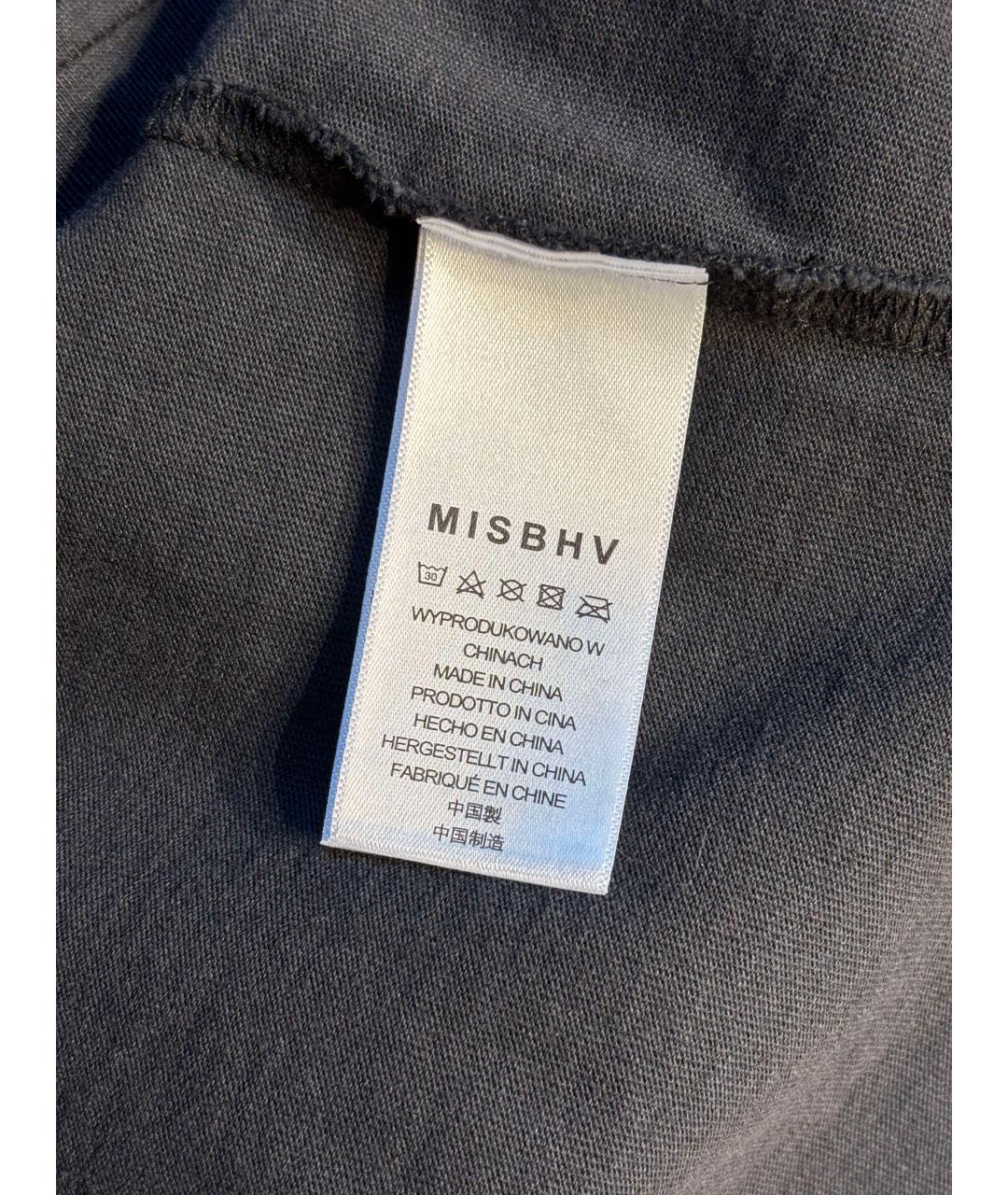 MISBHV Черная хлопковая футболка, фото 8