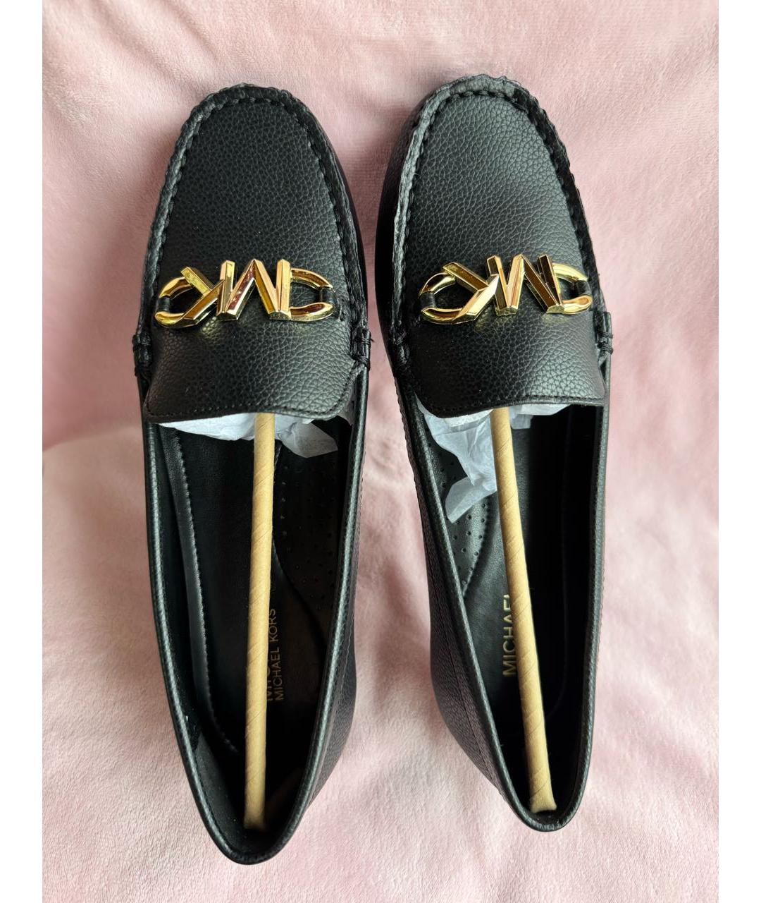 MICHAEL KORS Черные балетки из искусственной кожи, фото 2