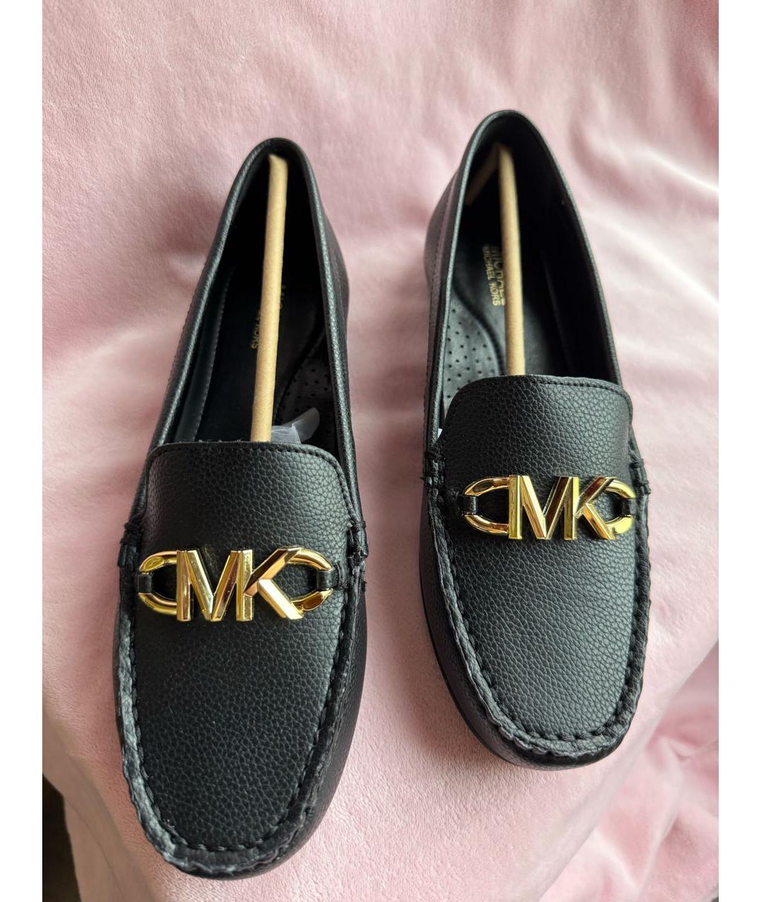 MICHAEL KORS Черные балетки из искусственной кожи, фото 6