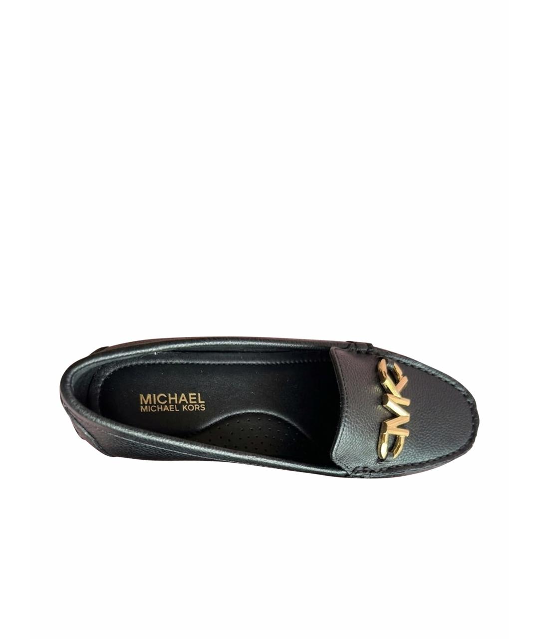 MICHAEL KORS Черные балетки из искусственной кожи, фото 1