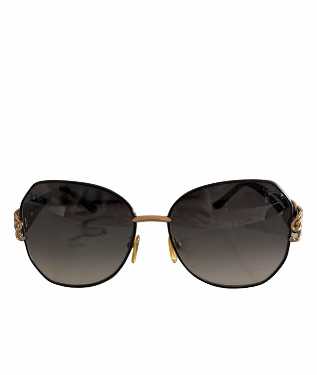 BLUMARINE Черные пластиковые солнцезащитные очки, фото 1