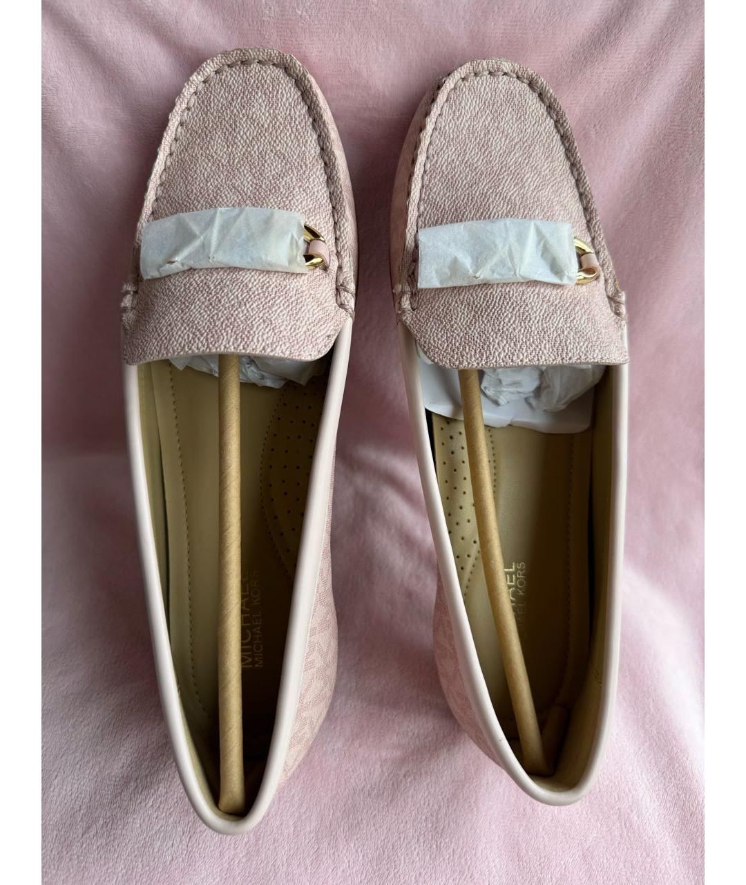MICHAEL KORS Розовые балетки из искусственной кожи, фото 2