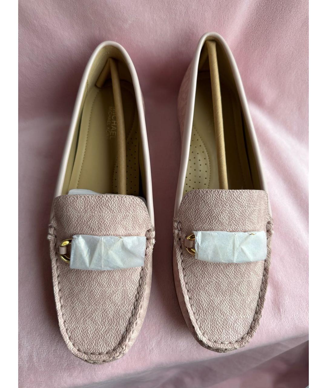 MICHAEL KORS Розовые балетки из искусственной кожи, фото 4