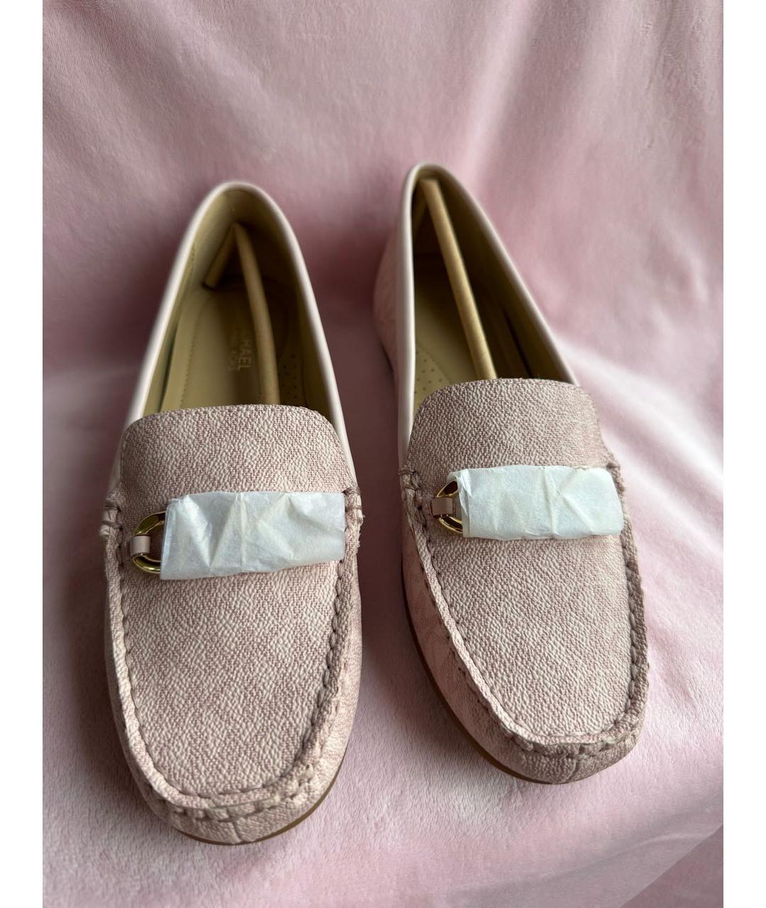 MICHAEL KORS Розовые балетки из искусственной кожи, фото 6